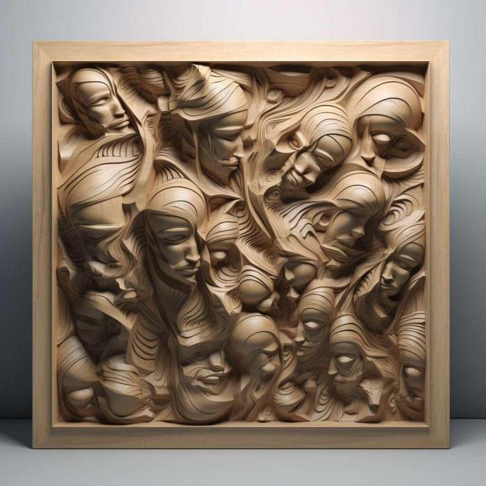 نموذج ثلاثي الأبعاد لآلة CNC 3D Art 